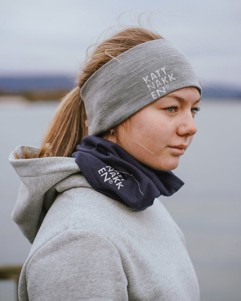 Vaksen Bøff - Tynn ull Hodeplagg Tynn ull Marine