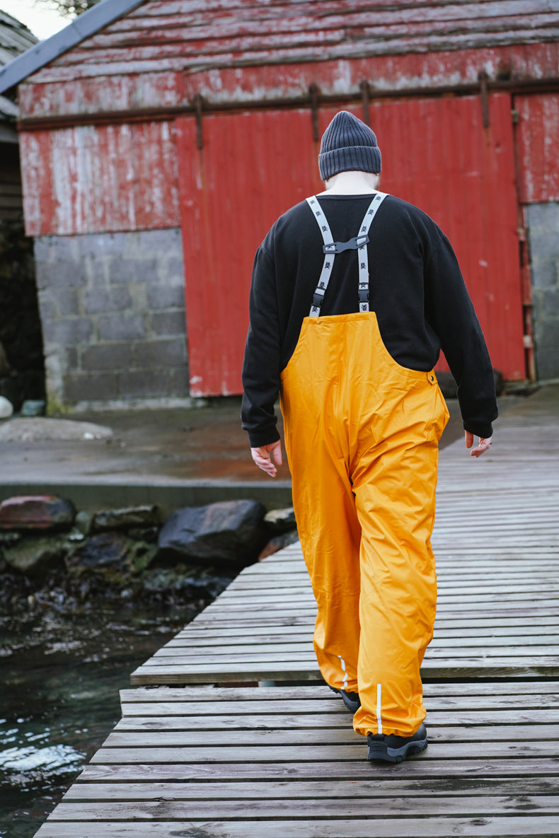 Vaksen Fiskebukse Regnbukser voksne Solsikke