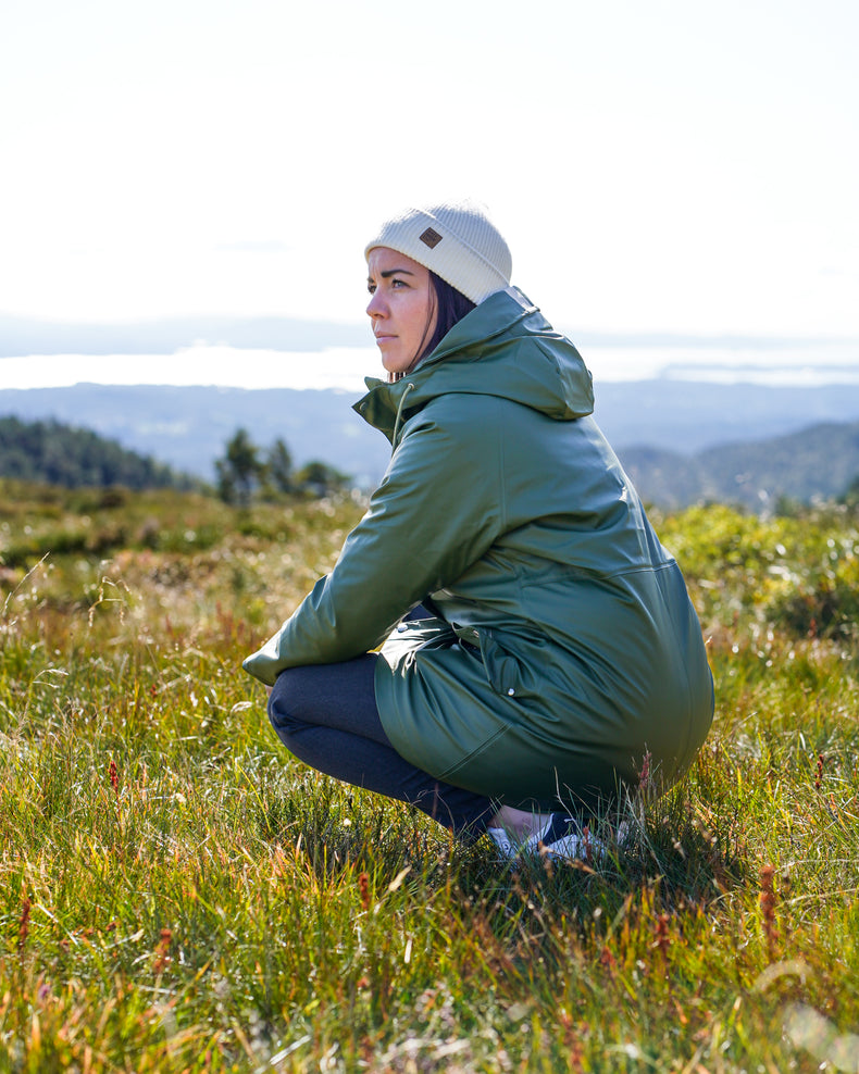 Vaksen Regnparkas Regnjakker voksne Mørk Skog