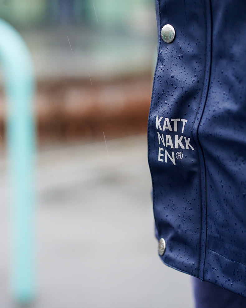 Vaksen Regnparkas ekstra ermlengde Regnjakker voksne Marine