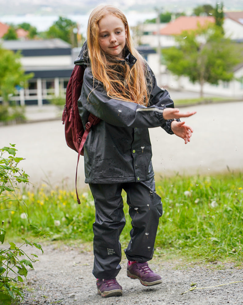 Kattnakken Regnsett Jr Regnsett Junior Kattesvart