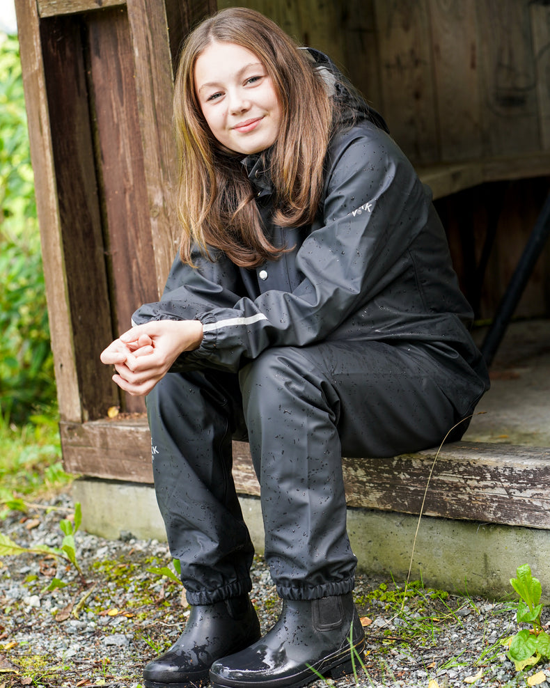 Kattnakken Regnsett Jr Regnsett Junior Kattesvart